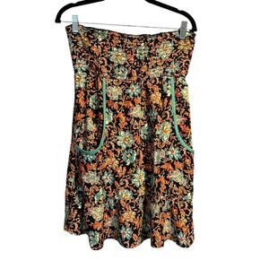 Xhilaration Size XS Boho Cottage Floral Skirt Pockets Short Skirt Flirty Skirt